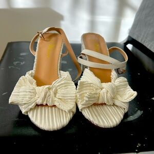 White Bridal Athlefit Heels